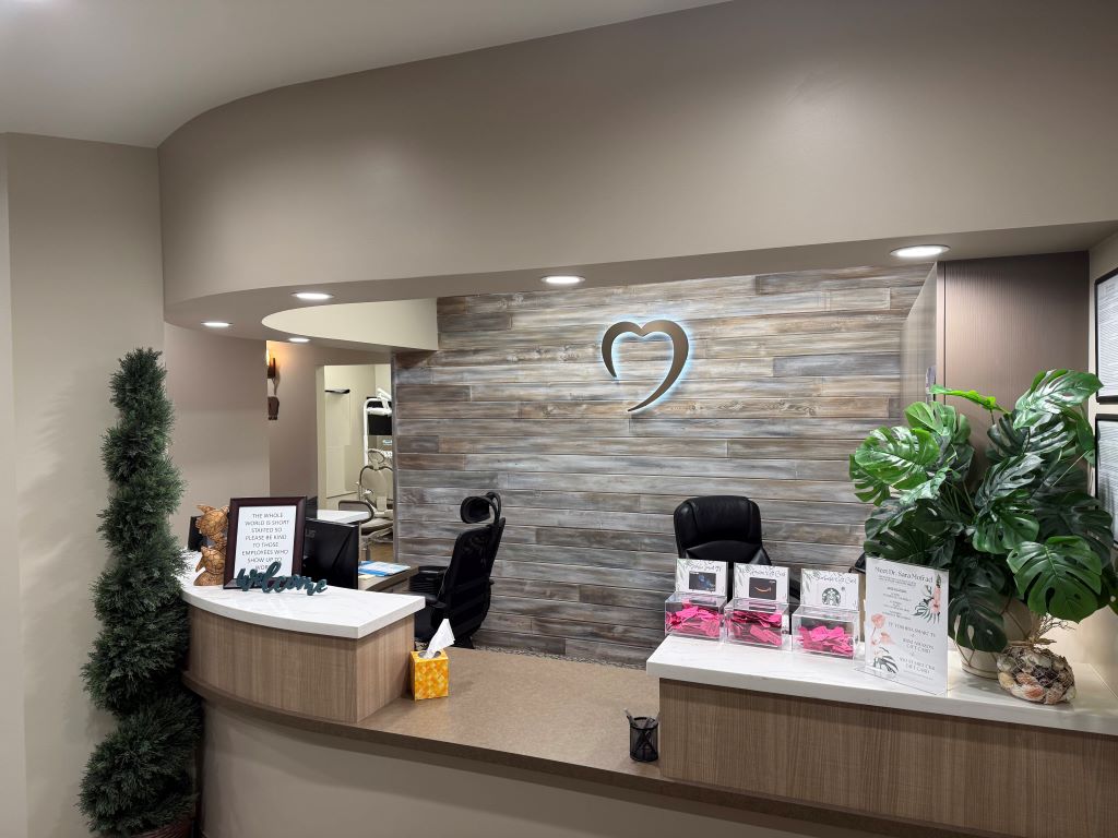 receptionist area